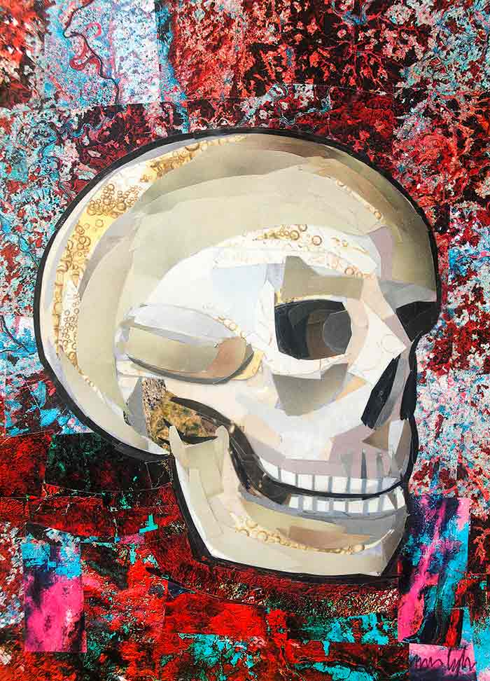 Don't Lose Your Head by collage artist Megan Coyle