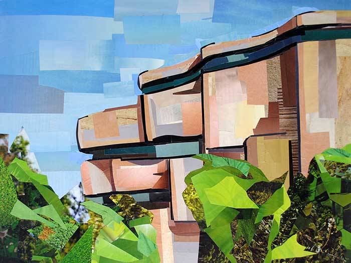 National Museum of the American Indian by collage artist Megan Coyle